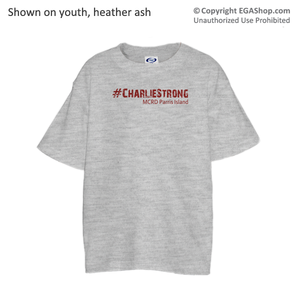 _T-Shirt (Youth): 1st Battalion Hashtag Strong