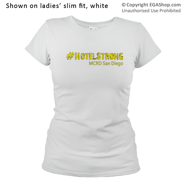 _T-Shirt (Ladies): 2nd Battalion Hashtag Strong