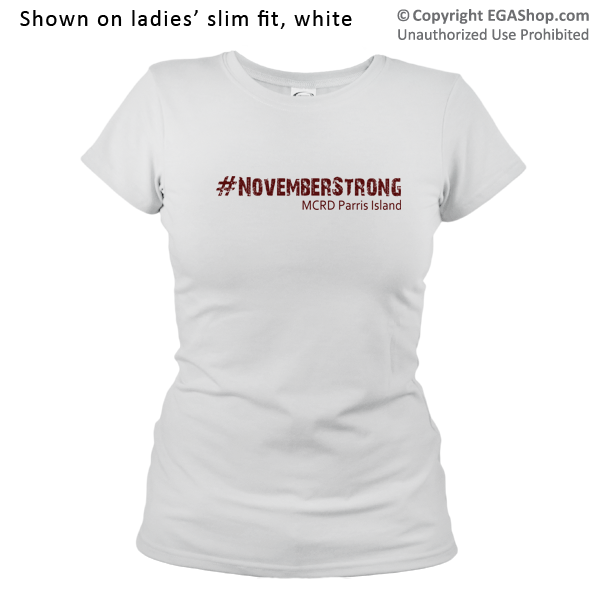 _T-Shirt (Ladies): 4th Battalion Hashtag Strong