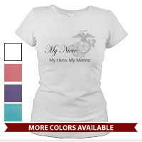 _T-Shirt (Ladies): My Hero. My Marine.