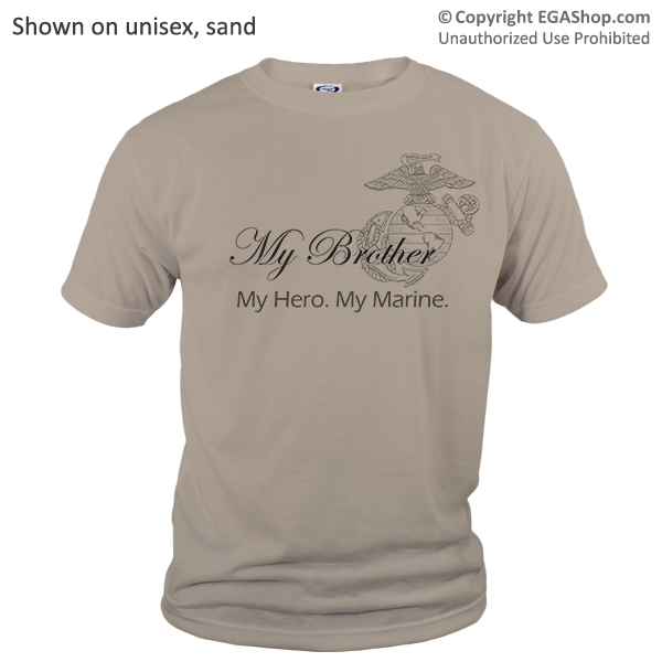 _T-Shirt (Unisex): My Hero. My Marine.