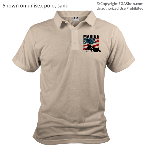 _Polo: Iwo Jima Marine Family (Unisex)