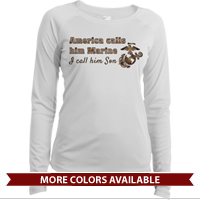 _Long Sleeve Shirt (Ladies, Solar): America Calls Them Marine