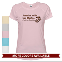 _T-Shirt (Ladies, Solar): America Calls Them Marine