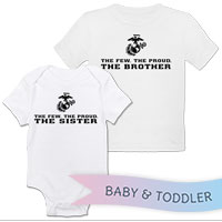 _T-Shirt/Onesie (Toddler/Baby): The Few The Proud -black