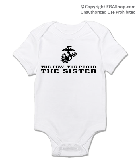 _T-Shirt/Onesie (Toddler/Baby): The Few The Proud -black