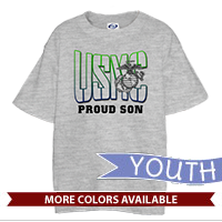 _T-Shirt (Youth): USMC Family -green