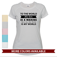 _T-Shirt (Ladies, Solar): That Marine is My World