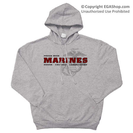 Hoodie: Honor, Courage, Commitment - Family