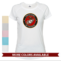 _T-Shirt (Ladies, Solar): USMC Seal Family