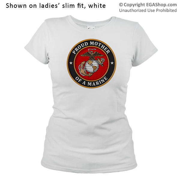 _T-Shirt (Ladies): USMC Seal Family