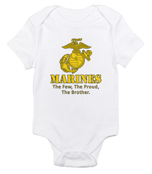 _T-Shirt/Onesie (Toddler/Baby): Yellow Marines Family