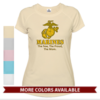 _T-Shirt (Ladies, Solar): Yellow Marines Family