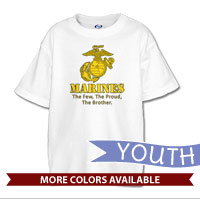 _T-Shirt (Youth): Yellow Marines Family