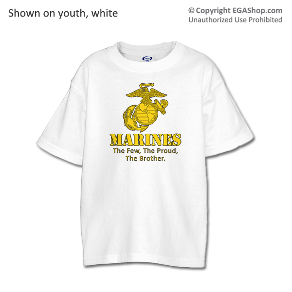 _T-Shirt (Youth): Yellow Marines Family