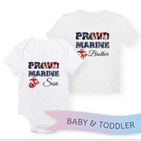 _T-Shirt/Onesie (Toddler/Baby): Proud Family Flag