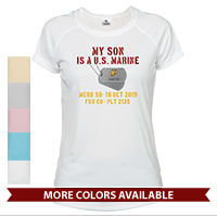 _T-Shirt (Ladies, Solar): My ___ Is A U.S. Marine