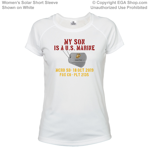 _T-Shirt (Ladies): My ___ Is A U.S. Marine