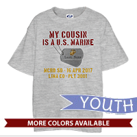 _T-Shirt (Youth): My ___ Is A U.S. Marine