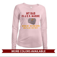 _Long Sleeve Shirt (Ladies, Solar): My ___ Is A U.S. Marine