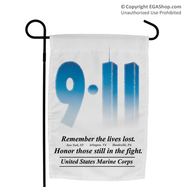 Garden Flag: 9/11 Remember the lives lost