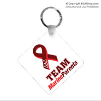 Key Chain, Square: Team Marine Parents