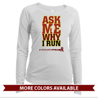 _Long Sleeve Solar Shirt (Ladies): Ask Me Why I Run (TMP)