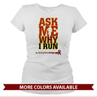 _T-Shirt (Ladies): Ask Me Why I Run (TMP)
