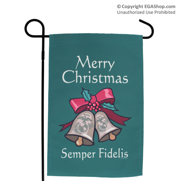 Garden Flag: Merry Christmas and Semper Fidelis