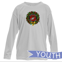 _Youth Solar Long Sleeve Shirt: USMC Seal Wreath