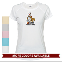 _T-Shirt (Ladies, Solar): Semper Fido Christmas