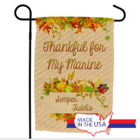 Garden Flag: (November) Thankful for My Marine(s)
