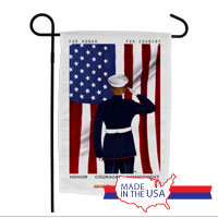 Garden Flag (Made in USA): SemperToons - For Country