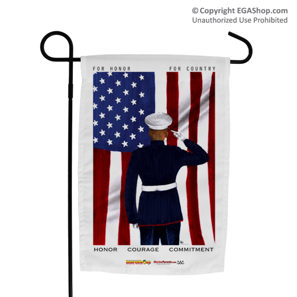 Garden Flag (Made in USA): SemperToons - For Country
