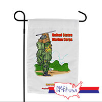 Garden Flag (Made in USA): SemperToons - USMC