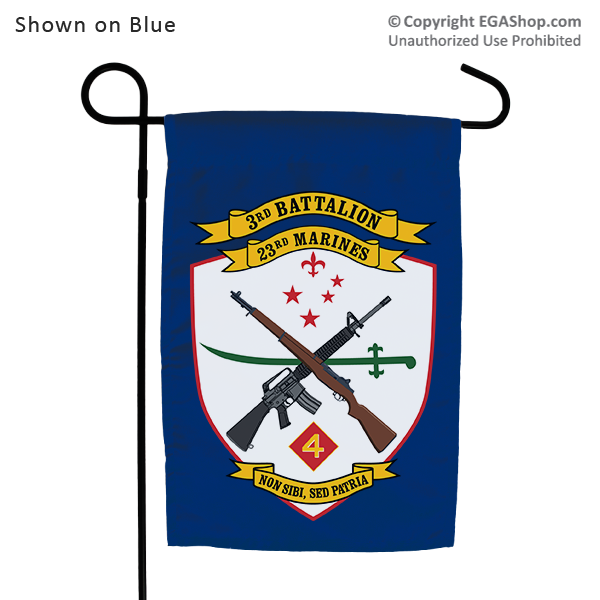 Garden Flag: 3rd Battalion, 23rd Marines