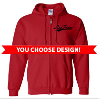 Full-Zip Hoodie (Unisex, Red Friday): You Choose Design