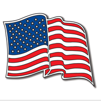 Embellishment, Laser Cut, US Flag
