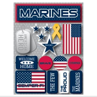 Stickers, Marine Signature Dimensional Stickers