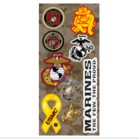 _Stickers, Marine Corps Icons