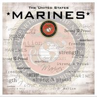 Paper, Marines EGA, 12x12