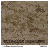 Paper, Desert Camo US Marine Corps, 12x12