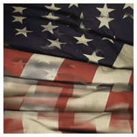 Paper, Antique US Flag, 12x12