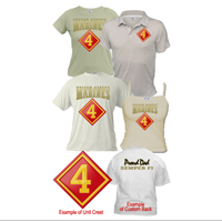 _T-Shirt: Custom Division (4th Mar Div) Apparel
