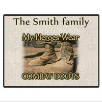Doormat: My Heroes Wear Combat Boots