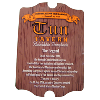 Hardboard Sign: Tun Tavern