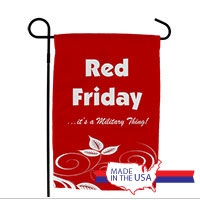 Garden Flag: Red Friday, It's a Military Thing