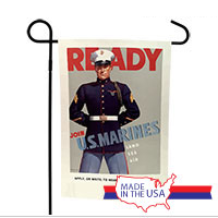 WWII Poster, Ready Marines: Garden Flag