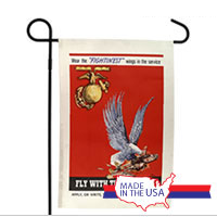 WWII Poster, Fly With Marines: Garden Flag