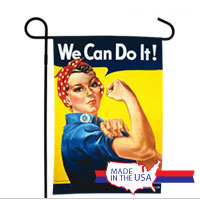 WWII Poster, Rosie the Riveter: Garden Flag